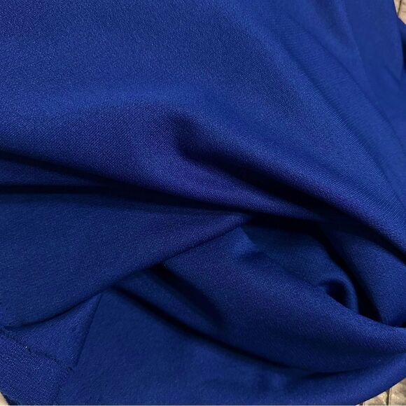 Vintage Deep Blue women’s suiting fabric Approx 3 yards x 1.75 yards - Picture 8 of 9